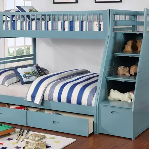 bunk beds with storage steps