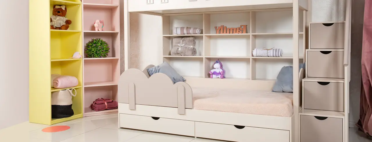 bunk bed with side steps